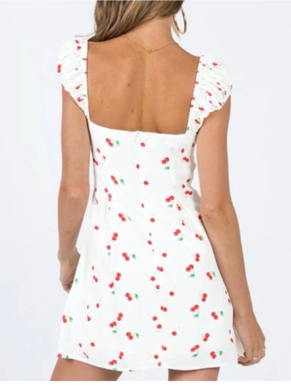 Princess Polly Rozalia Mini Cherry Dress Rosalia Size 4 Corset - Picture 2 of 6